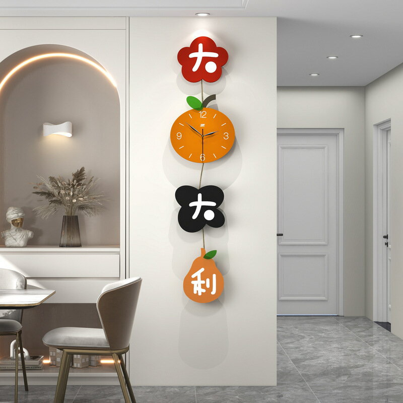 鐘錶客廳簡約現代家用玄關裝飾時鐘掛墻個性創意時尚掛鐘 全館免運