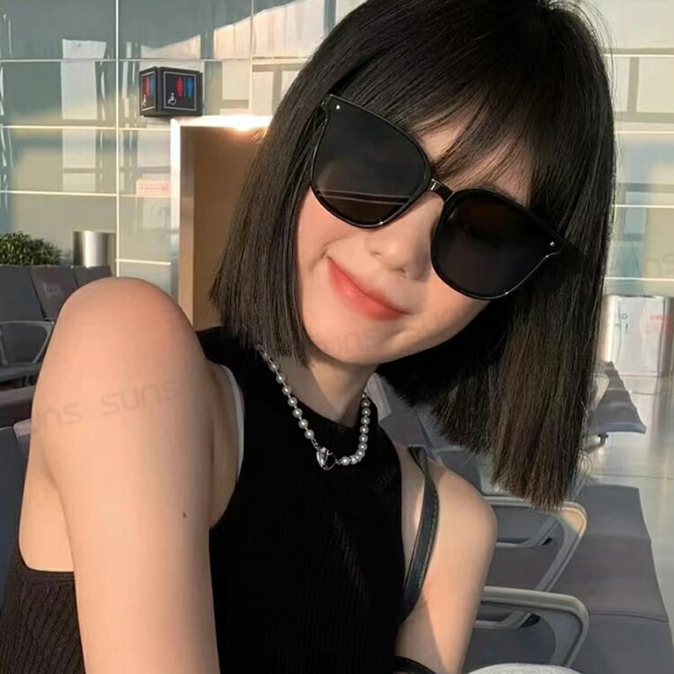 【新品】折疊墨鏡 韓國明星款偏光墨鏡 大框時尚墨鏡 黑灰色 男女適用 偏光摺疊太陽眼鏡 防眩光 抗UV400 4