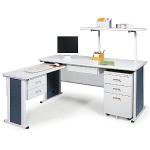 【 IS空間美學】YS160L主管桌(含上架/整組)(2023-B-175-2) 辦公桌/職員桌/辦公家具/電腦桌