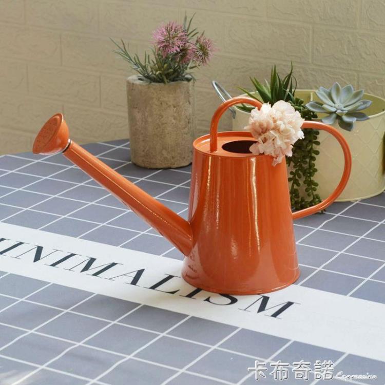澆水壺 鐵皮噴壺澆花水壺長嘴蓬壺家用養花兒童灑水壺灑水頭大容量 三木優選