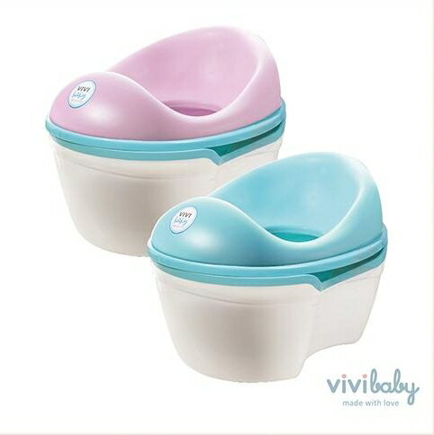 【vivibaby】三合一PU軟質輔助便器(藍/粉)