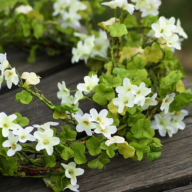 人造花 仿真植物 模擬樹 模擬綠植 模擬擺飾 真小清新花藤裝飾假花藤條塑膠藤蔓陽臺空調管道暖氣管遮擋擺設137S 快速出貨