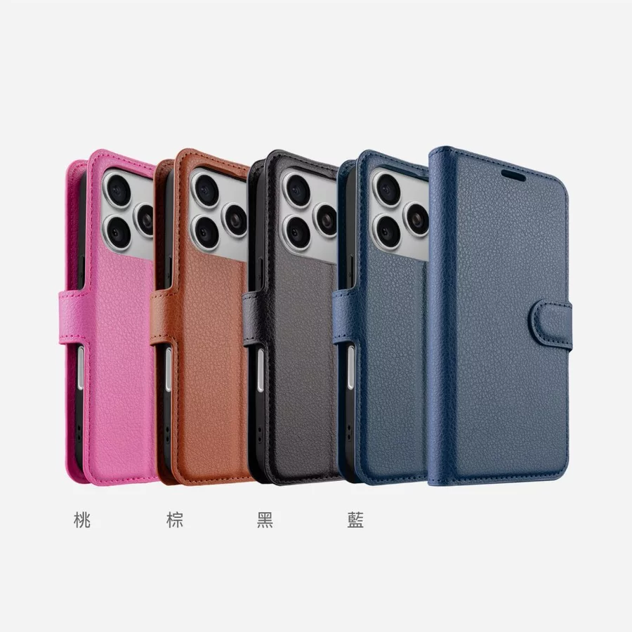 DAPAD 荔枝紋三卡腰帶皮套支架 iPhone 17 Air Pro Max 手機殼｜收納便利 真皮質感 支架功能 1