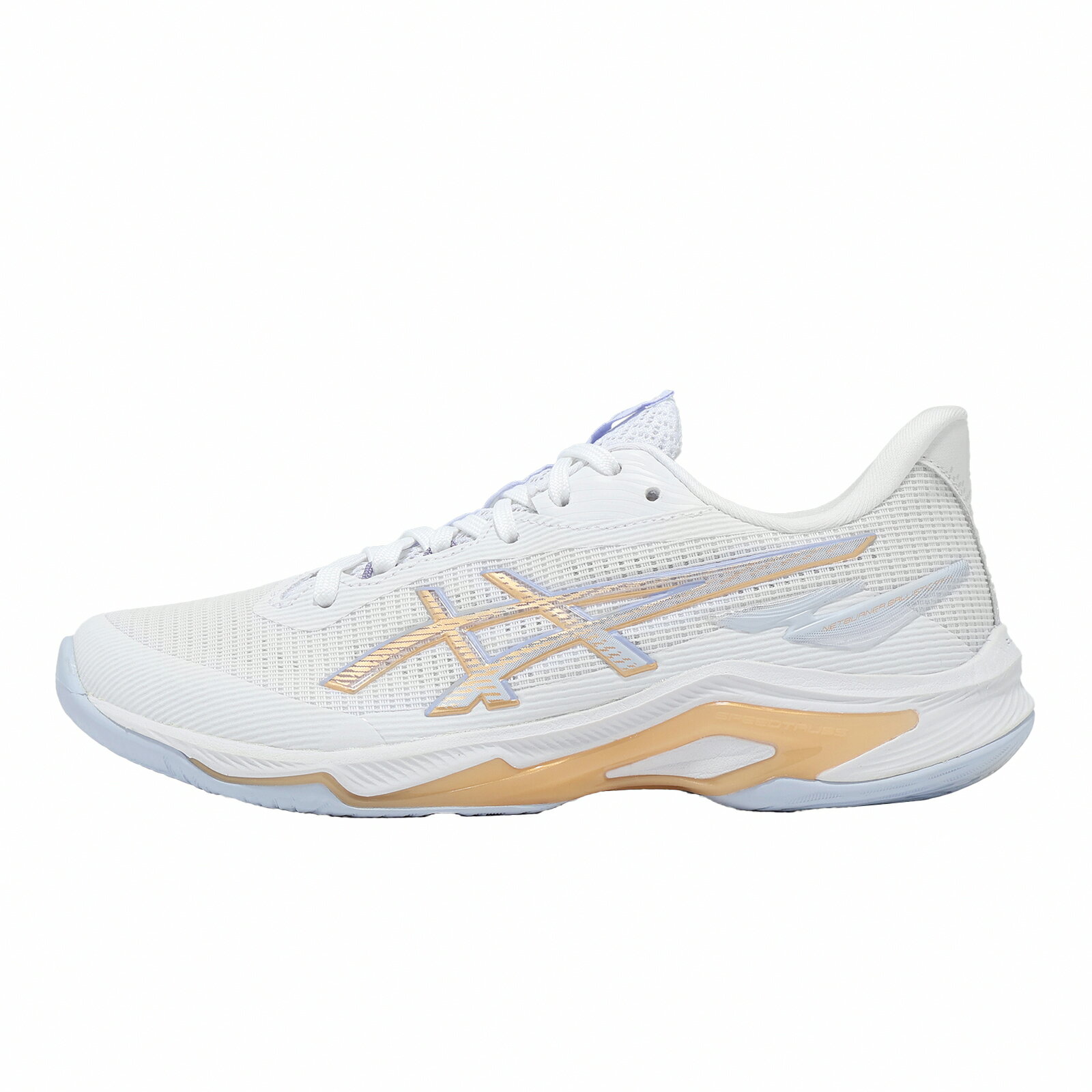 Asics 亞瑟士 排球鞋 Netburner Ballistic FF 4 寬楦 女鞋 白 橘 1052A085102
