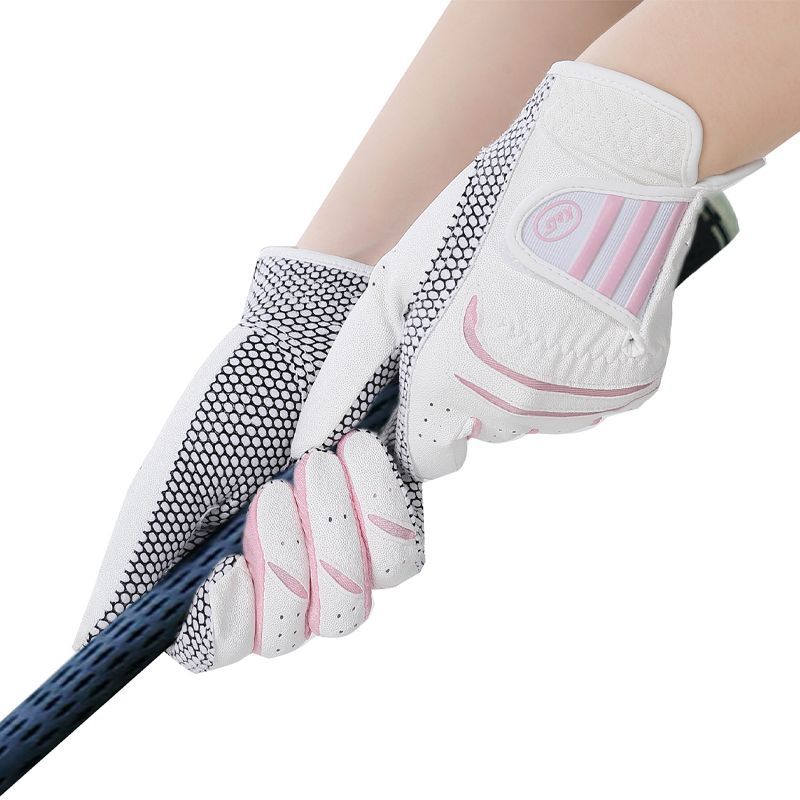 高爾夫手套女士GOLF球女款雙手防滑耐磨透氣護手出口韓版GOLF手套 py6268