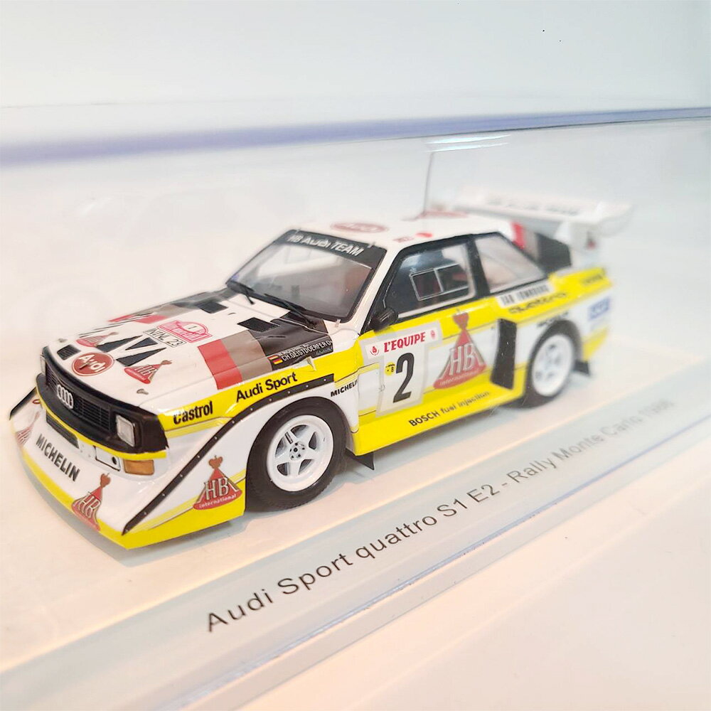 【現貨】Spark 1/43 S5190 Audi Sport quattro S1 E2 -1986年蒙特卡洛拉力賽