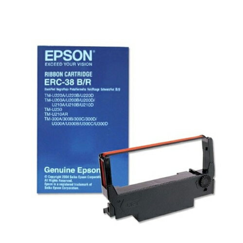 【現折$50 最高回饋3000點】 EPSON 收銀機色帶 ERC-38B/R(黑+紅)