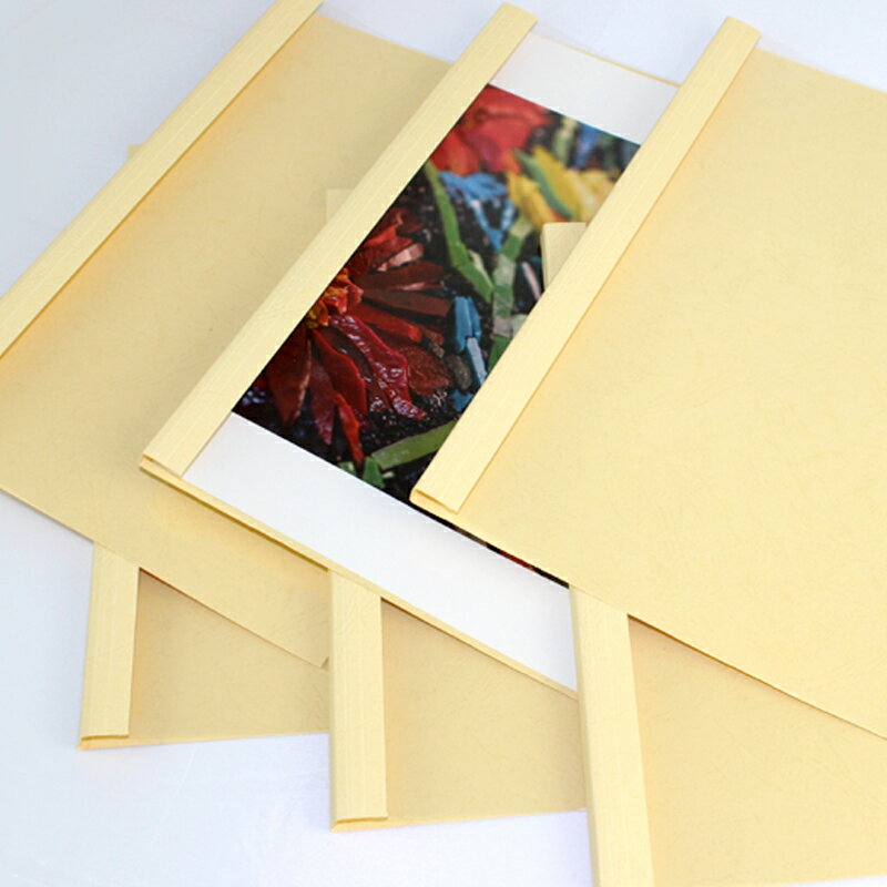 熱熔封套膠a4裝機塑料透明封面合同膠裝紙質熱熔膠裝機裝訂機用標書裝訂封套封面膠裝封皮1MM 10個/包 4