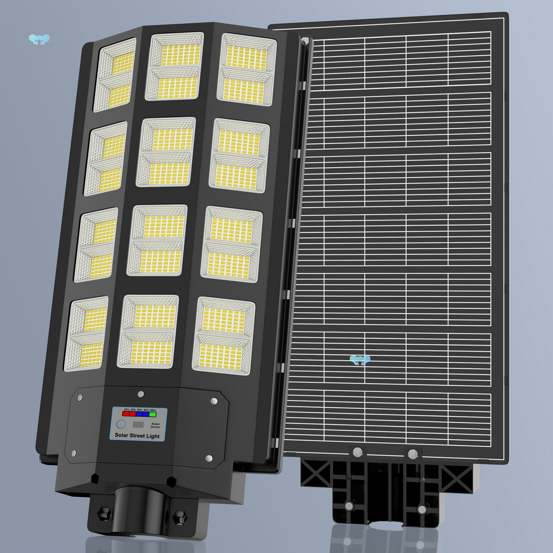 1 Pack Outdoor Solar Street Light, Grade Outdoor Dusk To