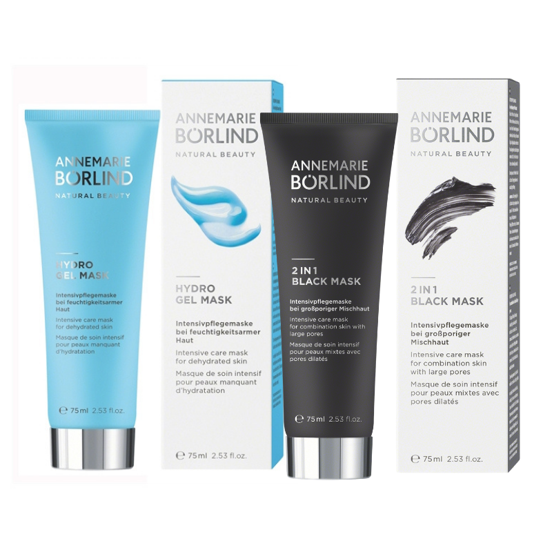 德國 Borlind 安娜柏琳 保濕凝膠面膜/ 二合一去角質黑面膜 75ml 保濕 去角質 面膜 附發票【心心哈德】現貨 全館499超取免運｜全場下殺★滿額再享折扣
