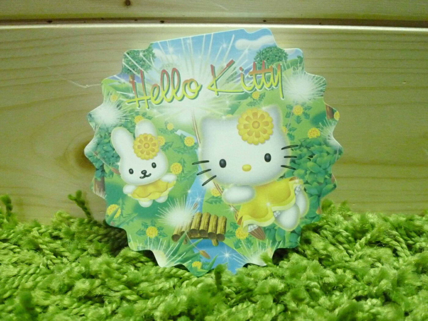 【震撼精品百貨】Hello Kitty 凱蒂貓 造型便條紙-黃花款【共1款】 震撼日式精品百貨
