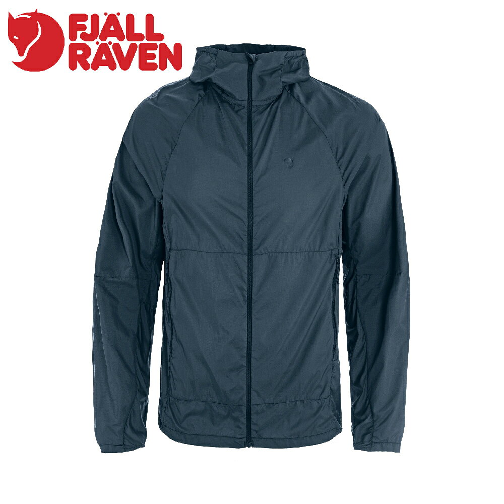 【Fjallraven 小狐狸 男 Keb Latt Wind 夾克《高山藍》】F12500191/薄外套/連帽外套/休閒外套