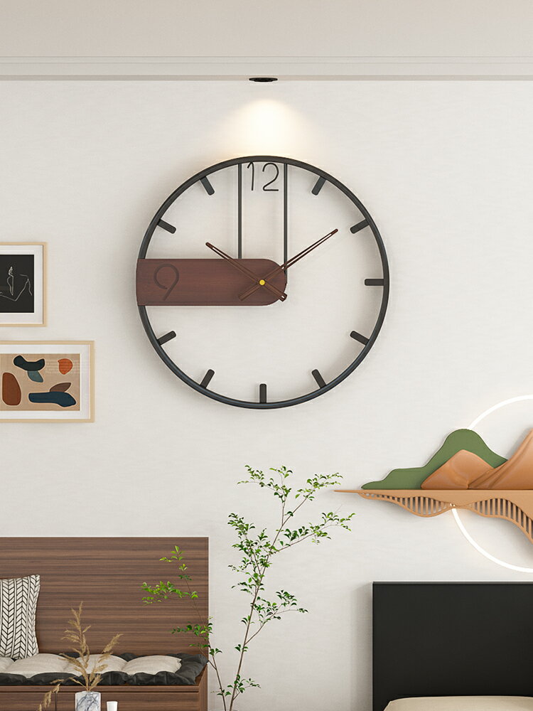 鐘表掛鐘客廳個性創意時尚輕奢時鐘掛墻現代簡約家用裝飾北歐鐘表
