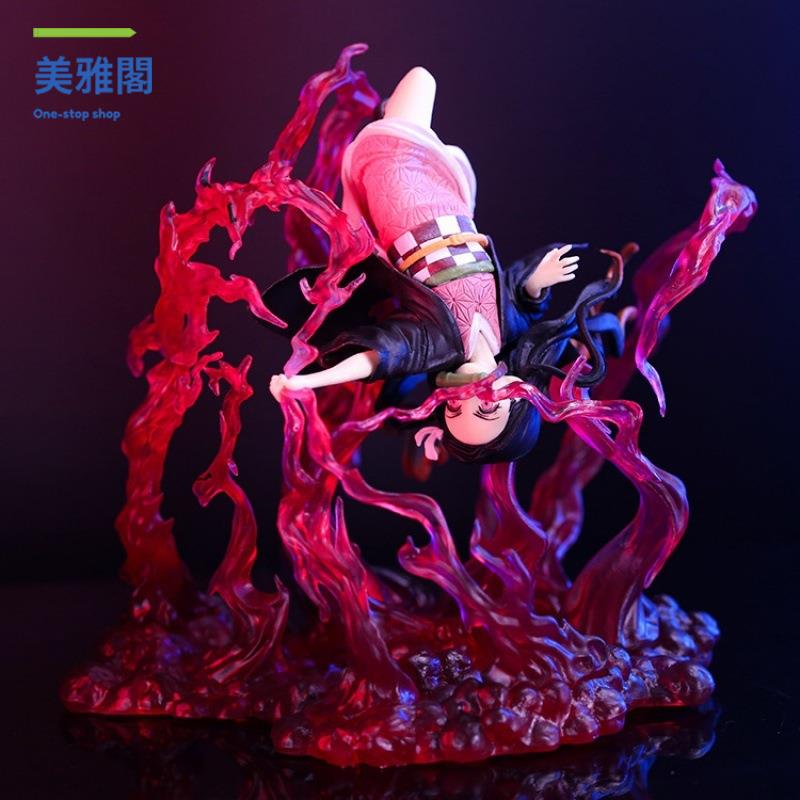 鬼滅之刃 GK 血鬼術 暴血禰豆子 特效場景 模型 擺件手辦批發myg7171