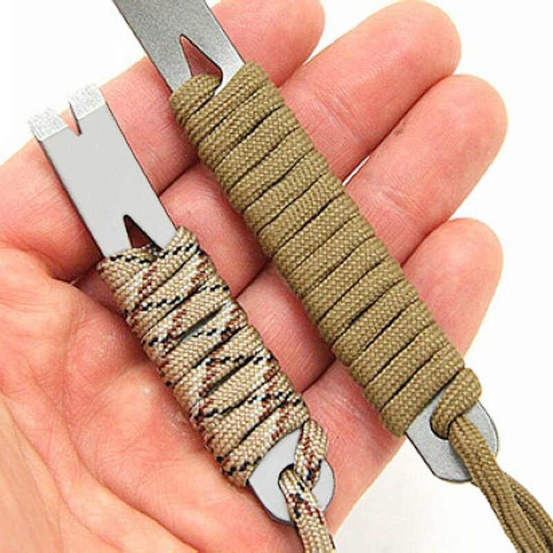 迷你不銹鋼撬棍起釘器繞線器曲柄刮刀起釘撬棒鑰匙扣戶外EDC工具 2