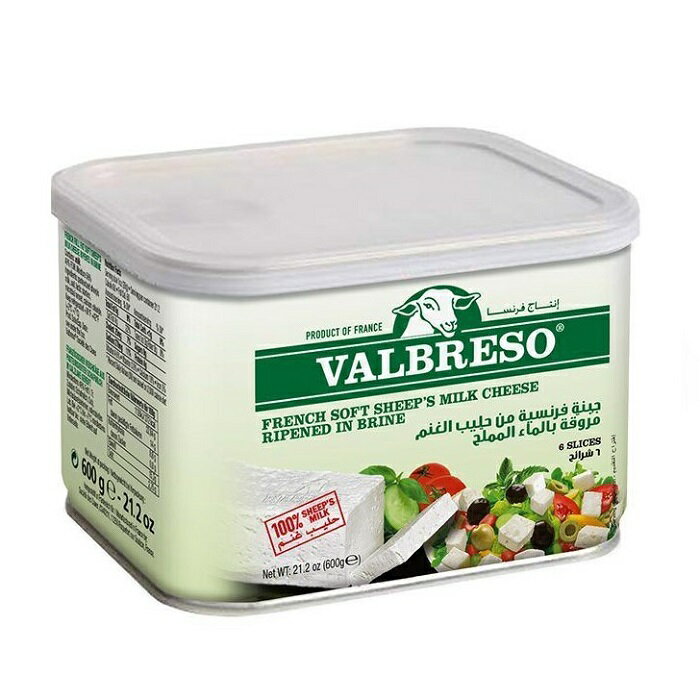 總統牌FETA VALBRESO 希臘菲塔羊乾酪 600g/盒