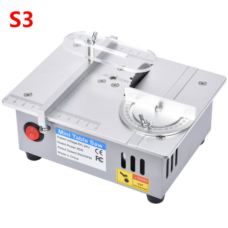 110V 嶧銳S3桌面微型臺鋸 迷你臺式切割機 精密DIY小臺鋸 亞克力裁板鋸 夢露日記