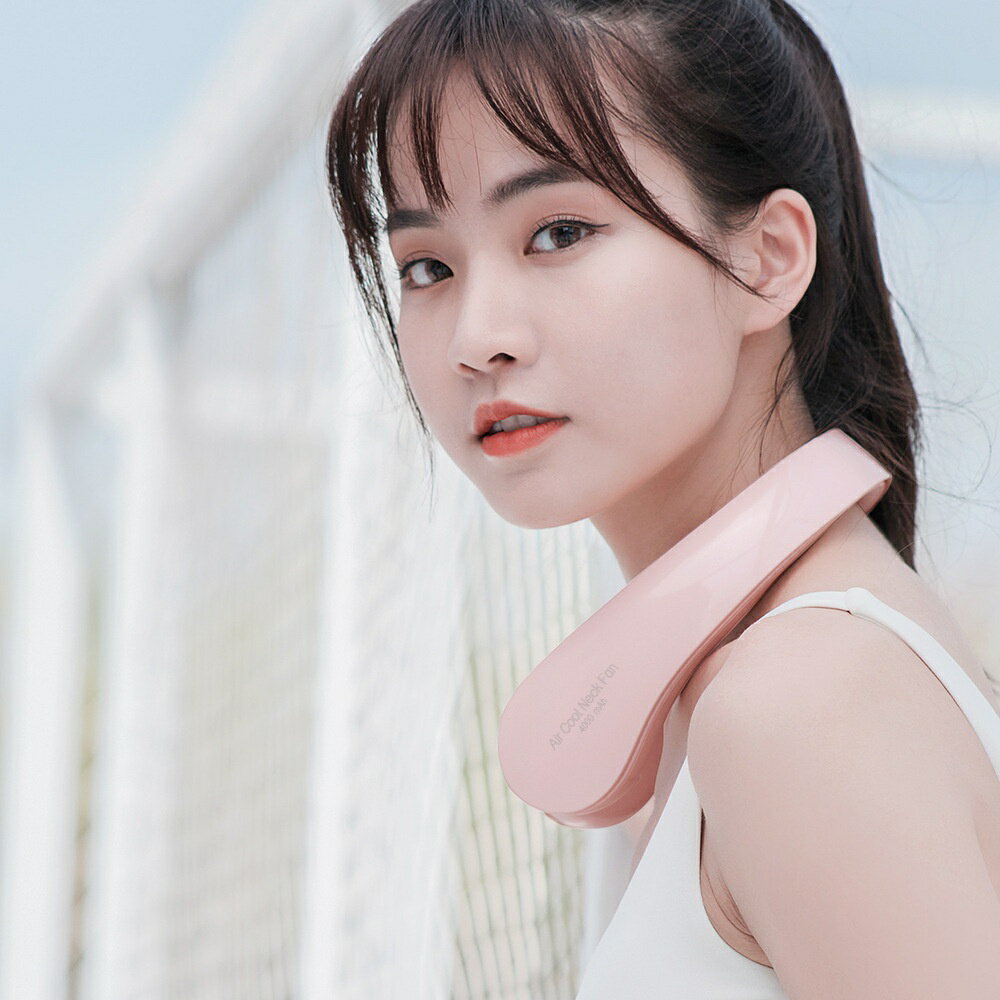 迷你掛脖小風扇便攜式隨身大渦輪懶人空調戶外無葉製冷電扇 3