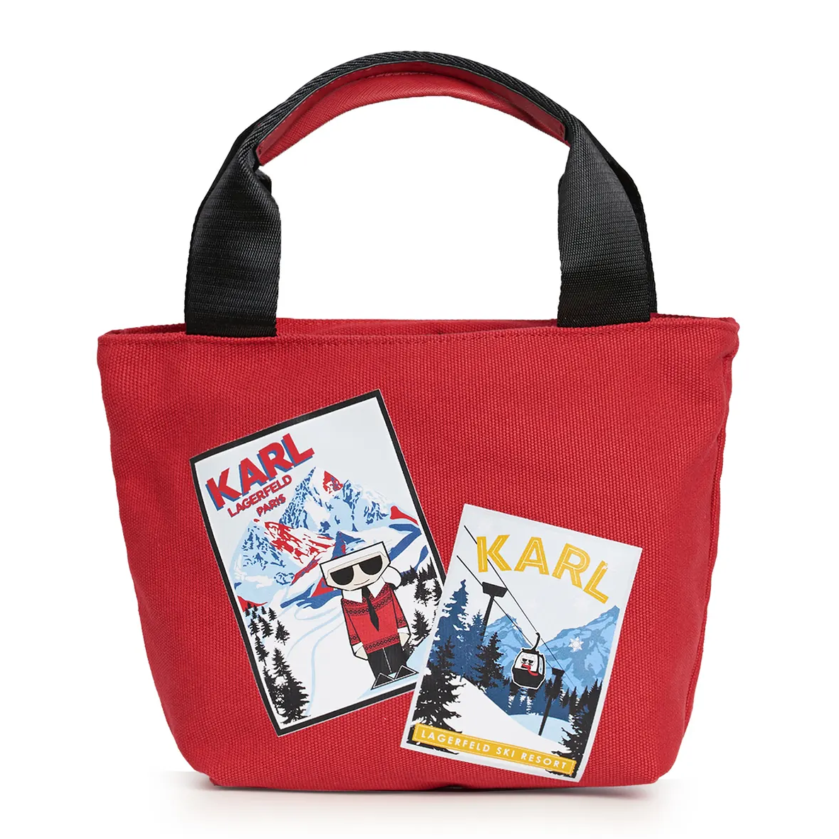 KARL LAGERFELD 斜揹包 帆布托特包 肩揹包 手提包 老佛爺 K68275 卡爾紅色(現貨)▶指定Outlet商品5折起☆現貨【送禮首選★APP下單點數4倍送】