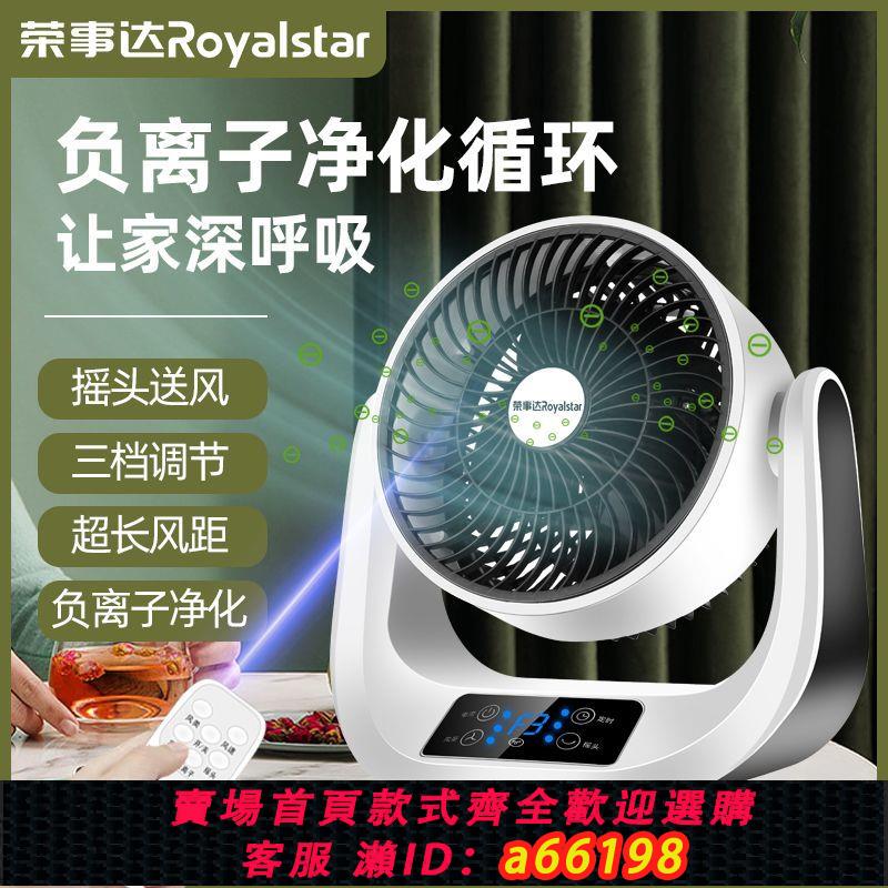 【臺灣公司 可開發票】榮事達空氣循環扇家用臺式宿舍節能辦公桌面迴圈送風自動搖頭風扇
