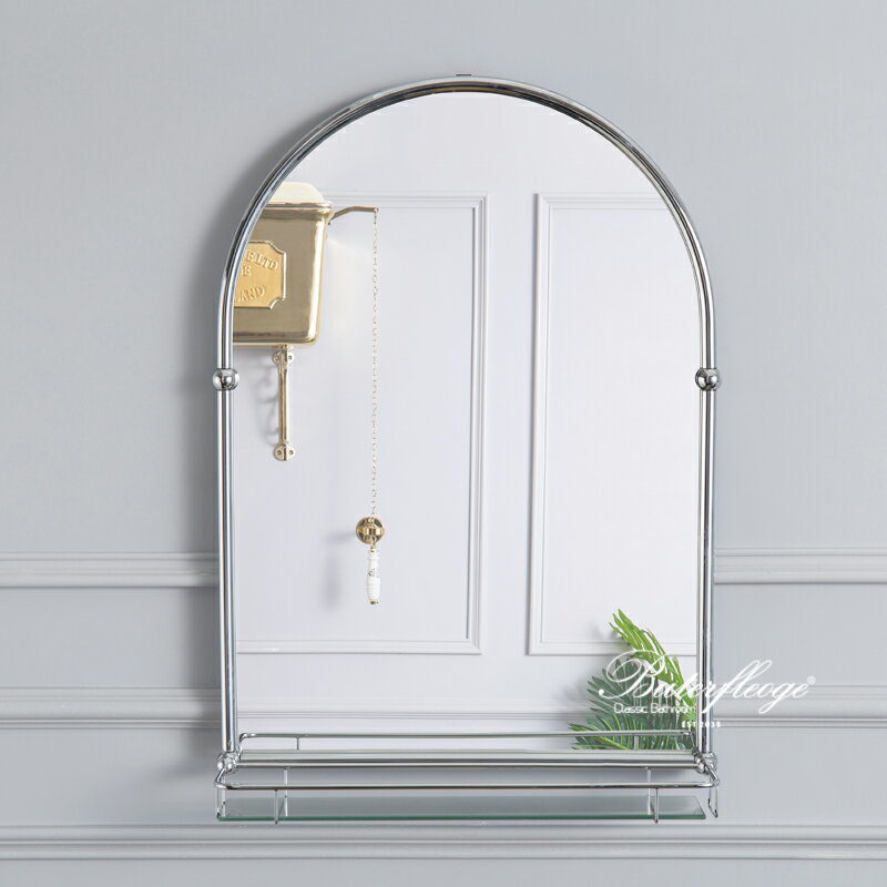 蝶陶新款金屬衛生間梳妝臺鏡復古衛浴鏡黃銅鍍鉻鍍金不生銹北歐 8