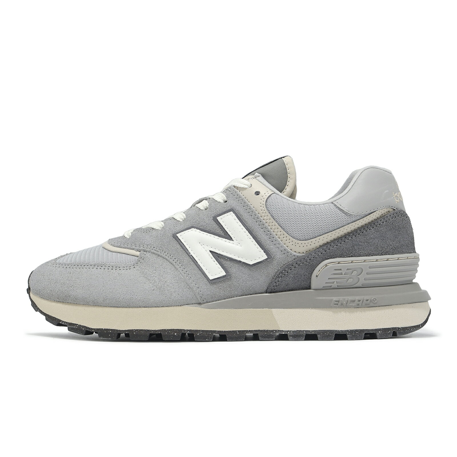 New Balance NB 休閒鞋 574 男鞋 女鞋 灰 白 麂皮 復古 經典 NB U574LGDG-D