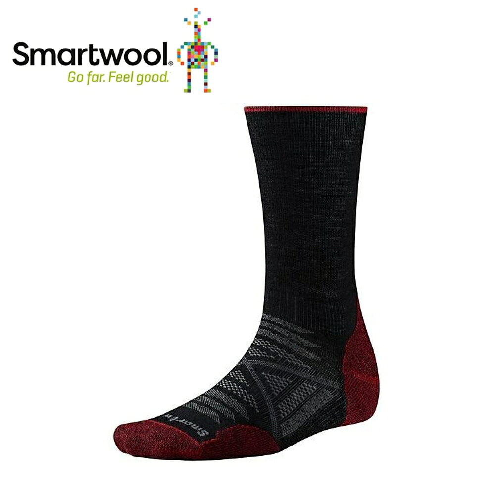 【美國 SmartWool Phd戶外輕量減震中長襪 《黑》】SW001069/保暖/戶外/運動襪