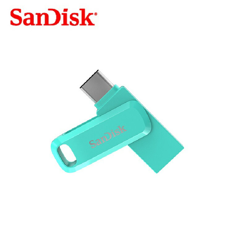 SanDisk SDDDC3 Ultra Go USB Type-C 藍綠 雙用隨身碟-富廉網