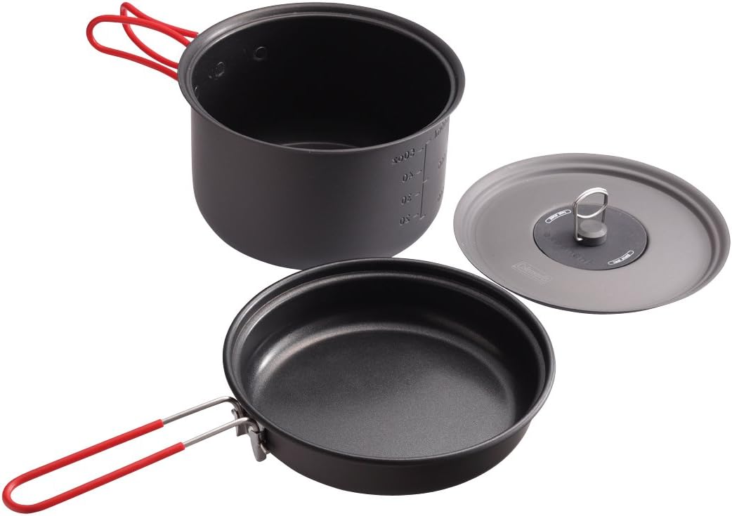 Coleman 戶外炊具組 CM-10530 2000010530 煎鍋 附鍋蓋 單手鍋 附收納袋 戶外 露營 野炊 日本代購