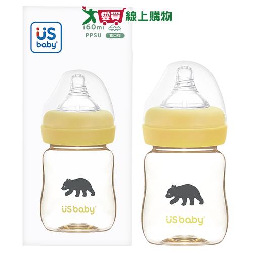 優生 真母感PPSU奶瓶160ml-台灣黑熊 通過SGS 無重金屬塑化劑 不含雙酚A 可高溫消毒 人體工學 奶瓶【愛買】