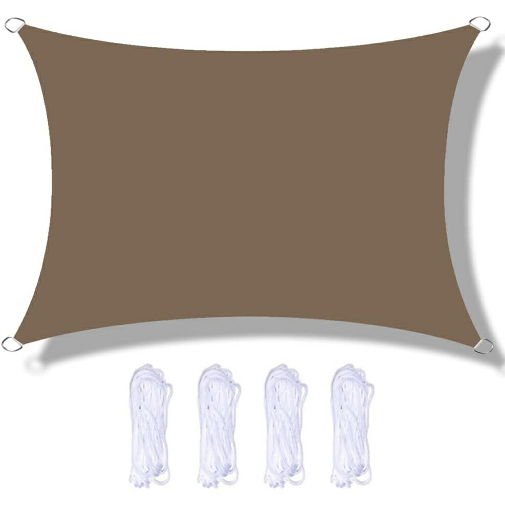 專業訂製420D牛津布咖啡色遮陽篷遮陽帆布防水花園遮陽篷98%防紫外線戶外雨篷