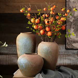 丑器景德鎮粗陶陶瓷花瓶擺件可水培復古新中式客廳家居裝飾插干花