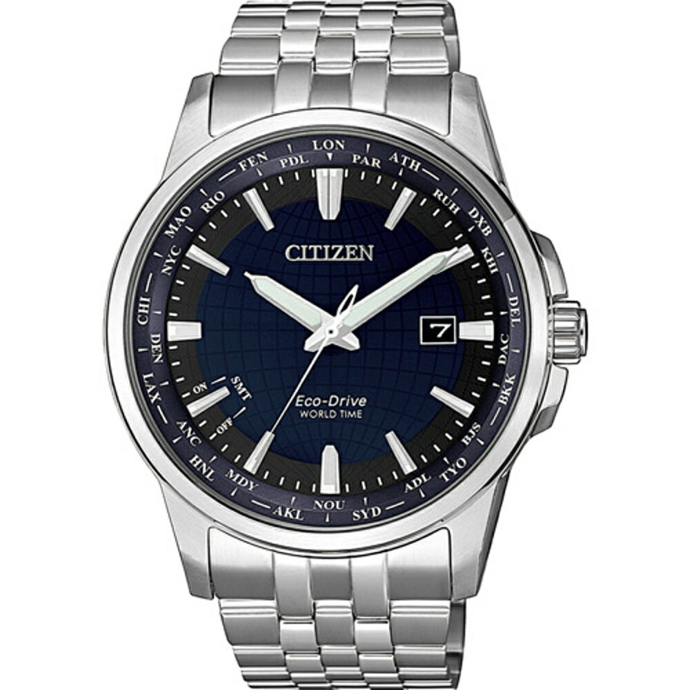 CITIZEN 星辰錶 Eco-Drive 知識星球 限量腕錶 BX1001-89L -41mm-藍面鋼帶【刷卡回饋 分期0利率】【APP下單22%點數回饋】