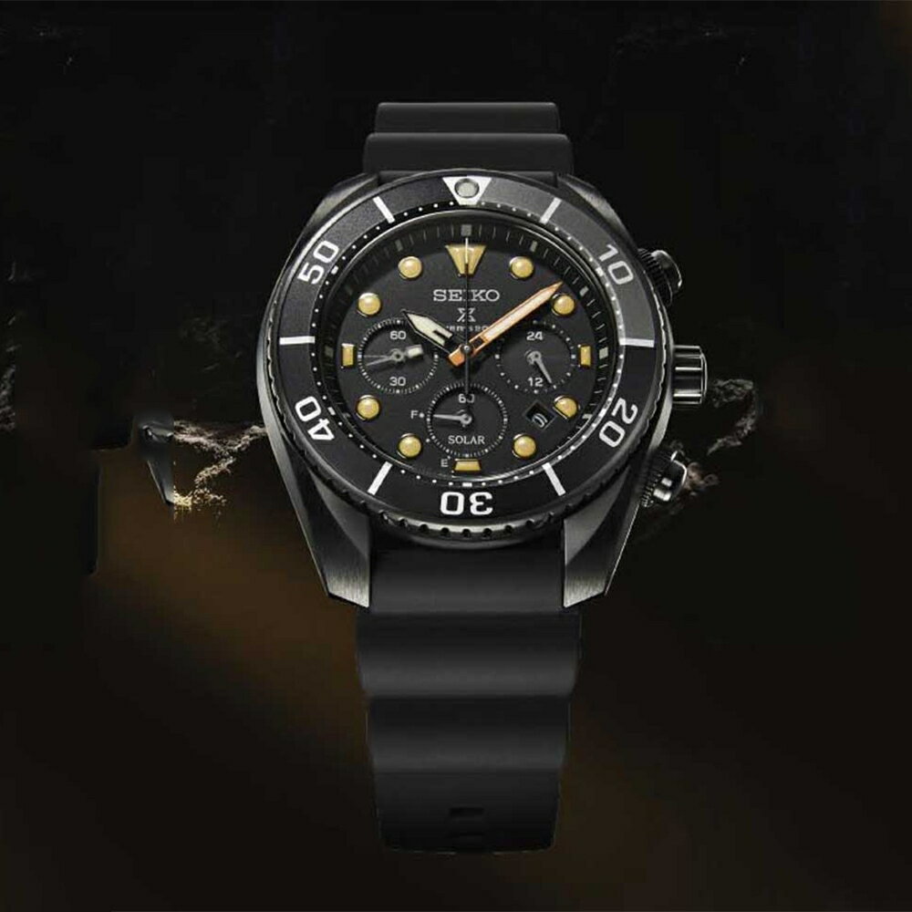 送禮首選★SEIKO 精工Prospex 黑水鬼進化版限量太陽能計時錶SSC761J1 | Prospex /V192-0AE0SD SK005 附提袋【全館滿額折價★APP下單點數4倍送】線上購買享_實體門市同步服務