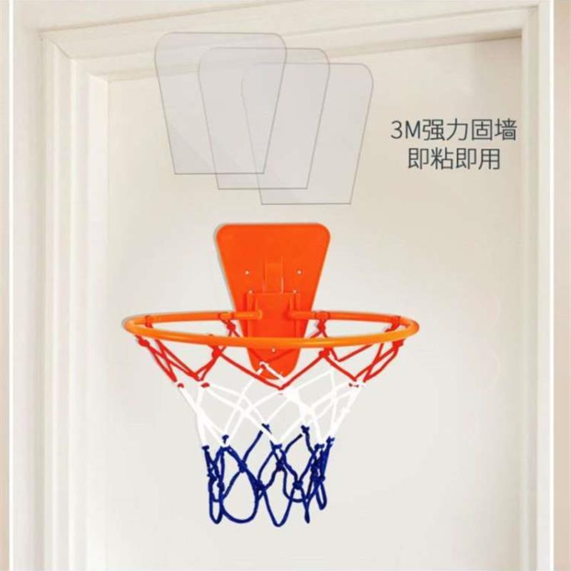 籃球框 籃球架 室內籃框 兒童家用室內籃球框免打孔壁掛式可調節簡易籃球架靜音球投籃球框『ZW9340』