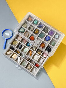天然水晶原石兒童寶石礦石礦物石頭收藏科普禮物奇石礦標原石擺件