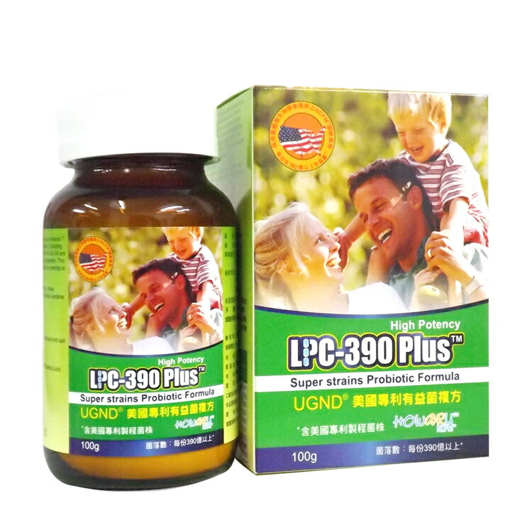 (買1送1) UGND美國專利LPC-390有益菌複方 100g/罐