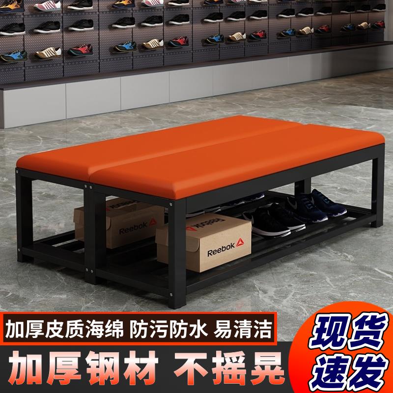 換鞋凳長條凳子健身房軟包凳浴室更衣室沙發凳鞋服裝店長凳休息椅