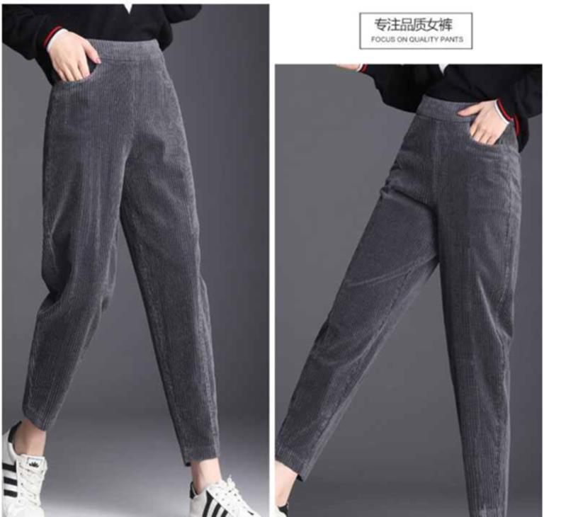 冬季羊羔絨加厚燈芯絨褲子女棉褲韓版寬松百搭外穿保暖加絨休閑褲 6