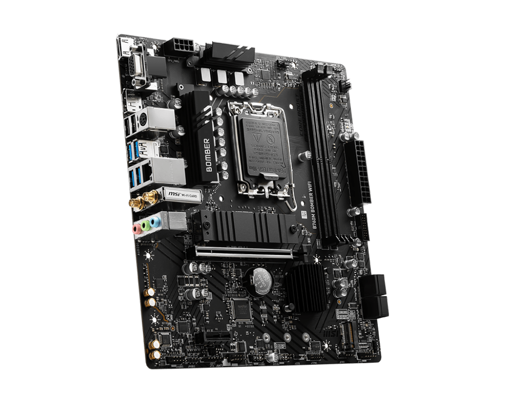 MSI 微星 B760M BOMBER WIFI M-ATX 1700腳位 DDR5 主機板 2
