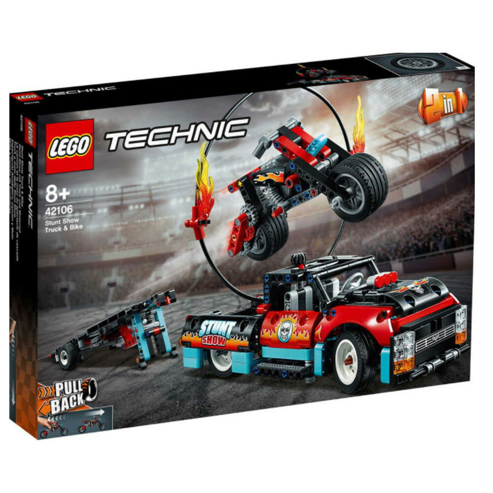 LEGO 樂高 科技系列 Stunt Show Truck & Bike 特技表演卡車 摩托車 42106