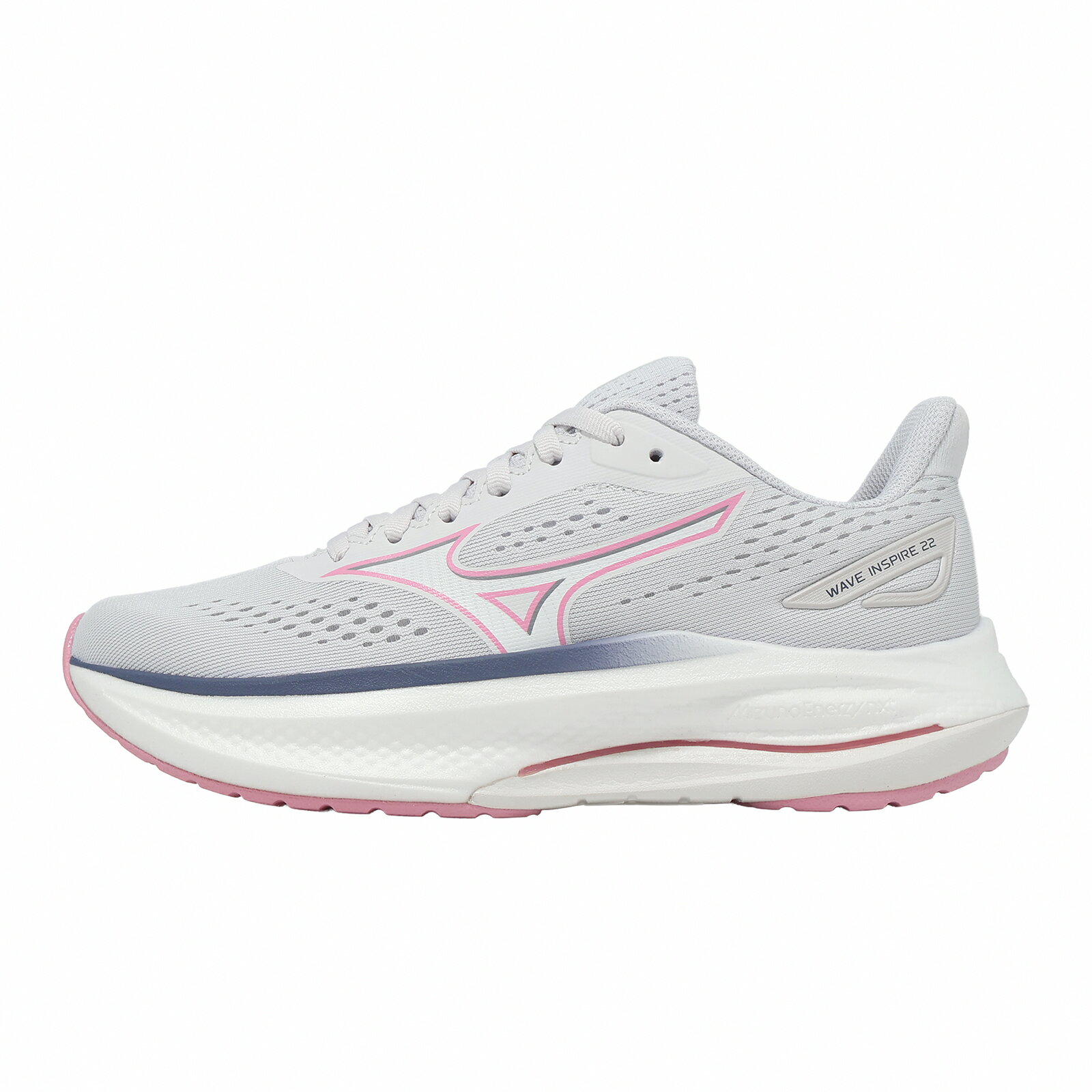 Mizuno 美津濃 慢跑鞋 Wave Inspire 22 女鞋 灰 支撐 緩震 運動鞋 J1GD2644-74