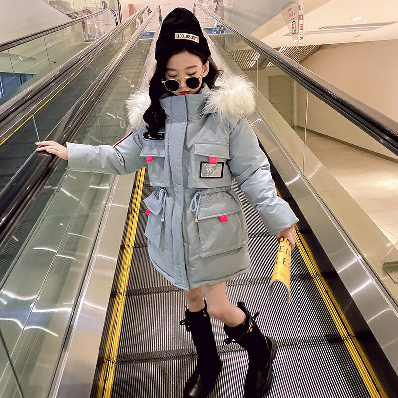 女童冬裝冬裝棉衣新款兒童加厚韓版中大童棉服小女孩保暖外套1入