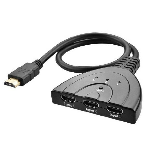HDMI極清支持4K擴充一分三選擇器 三進一出隨時切換頻道轉接頭 1080P音視頻同步3D