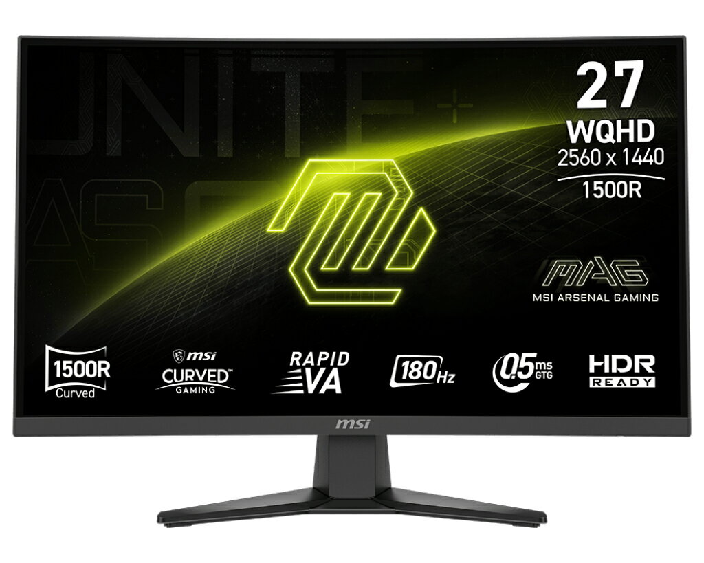 MSI 微星 MAG 275CQF E18 27吋 2K 曲面螢幕 VA 180Hz 電腦螢幕 液晶螢幕