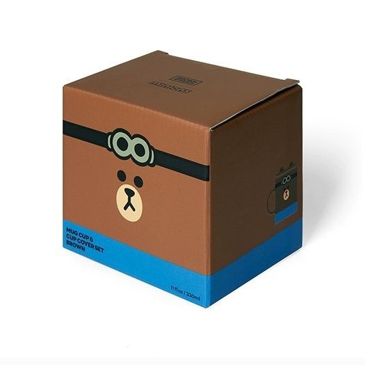 LINE FRIENDS MINIONS小黃人聯名布朗熊馬克杯套裝 陶瓷水杯【北歐居家生活】