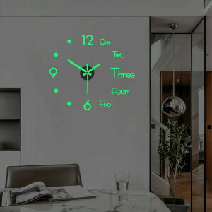 網紅創意裝飾掛鐘時尚個性藝術免打孔壁鐘表現代簡約靜音夜光時鐘