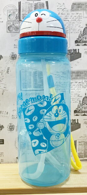 【震撼精品百貨】Doraemon 哆啦A夢 吸管水壺500ML*00448 震撼日式精品百貨