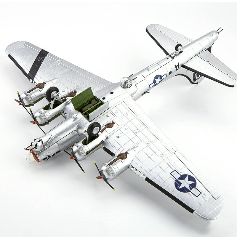 {保固一年 可打統編}美軍B-17空中堡壘轟炸機模型二戰飛機仿真戰斗機1:72合金軍模擺件 3