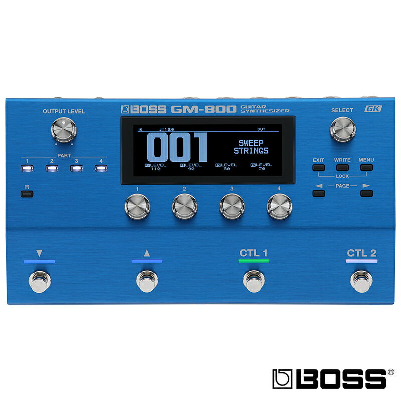 Boss GM-800 吉他 Bass 合成器 綜合效果器【唐尼樂器】